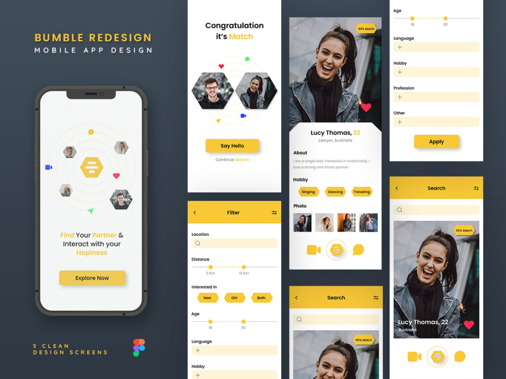 bumble-app-user-interface